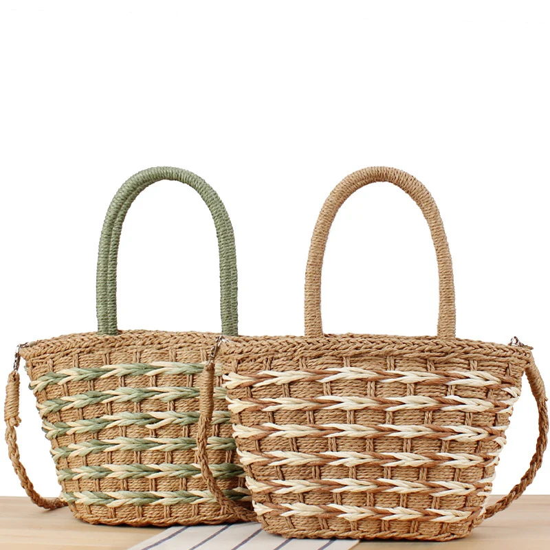 Geflochtene Designer-Handtasche mit abnehmbarem Schultergurt Skanto