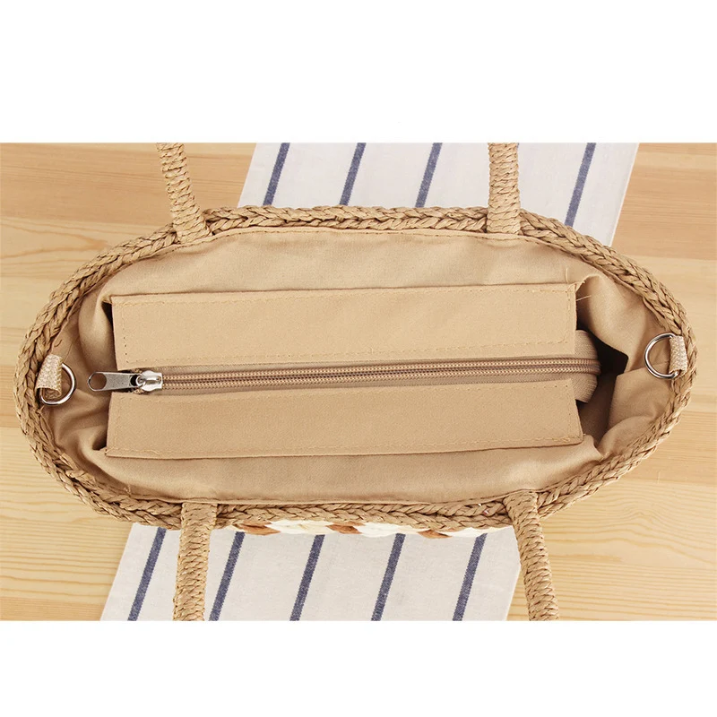 Geflochtene Designer-Handtasche mit abnehmbarem Schultergurt Skanto
