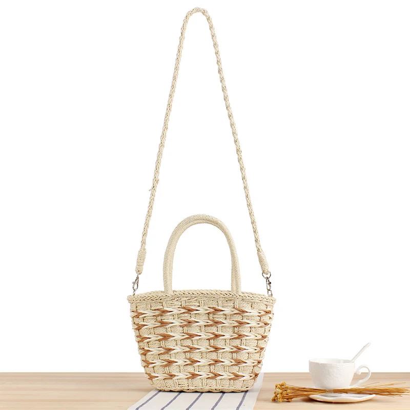 Geflochtene Designer-Handtasche mit abnehmbarem Schultergurt Skanto