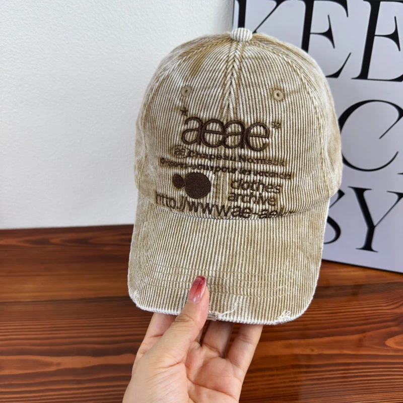 Damen Distressed Cord Baseballkappe Skanto