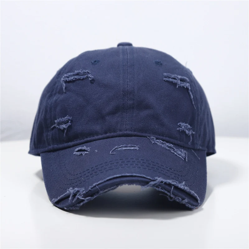 Damen Distressed Klassische Baseballkappe Skanto