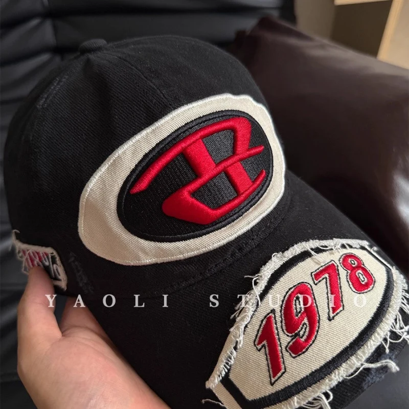 Herren Baseballkappe im Used-Look mit Grafik-Logo Skanto