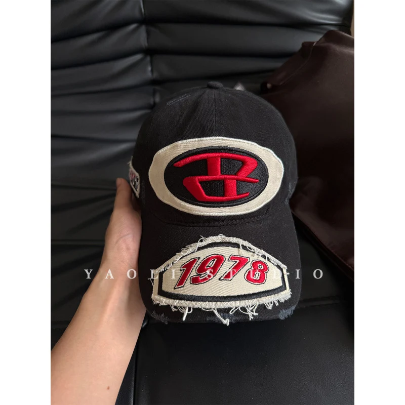 Herren Baseballkappe im Used-Look mit Grafik-Logo Skanto