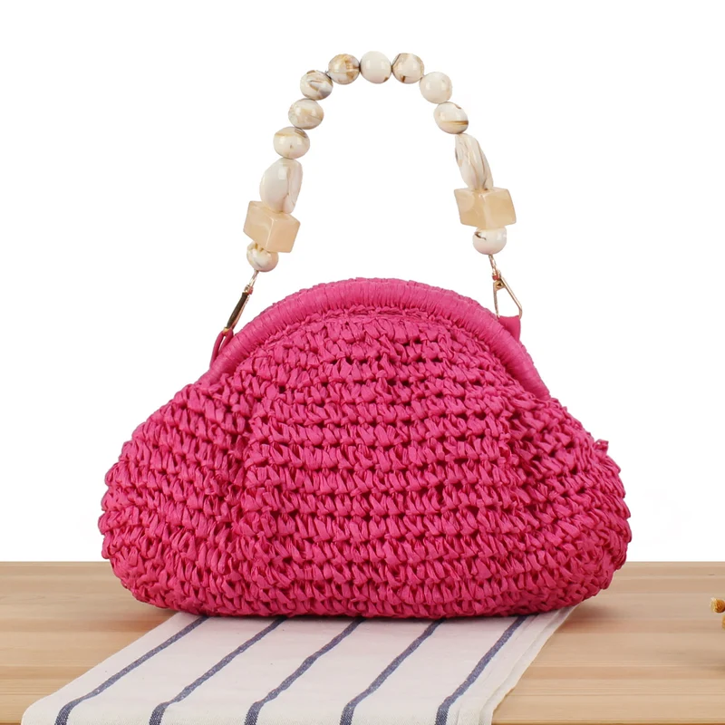 Handtasche mit innovativem Perlengriff Skanto