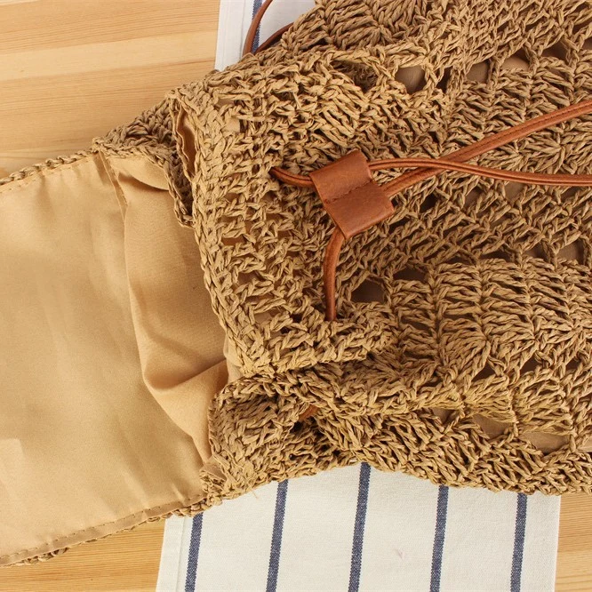 Rucksack aus gewebtem Naturmaterial Skanto