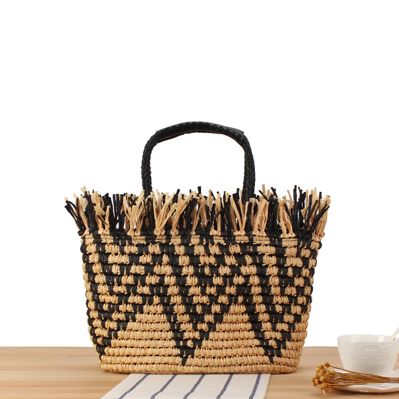 Praktische Makramee-Strandtasche Skanto