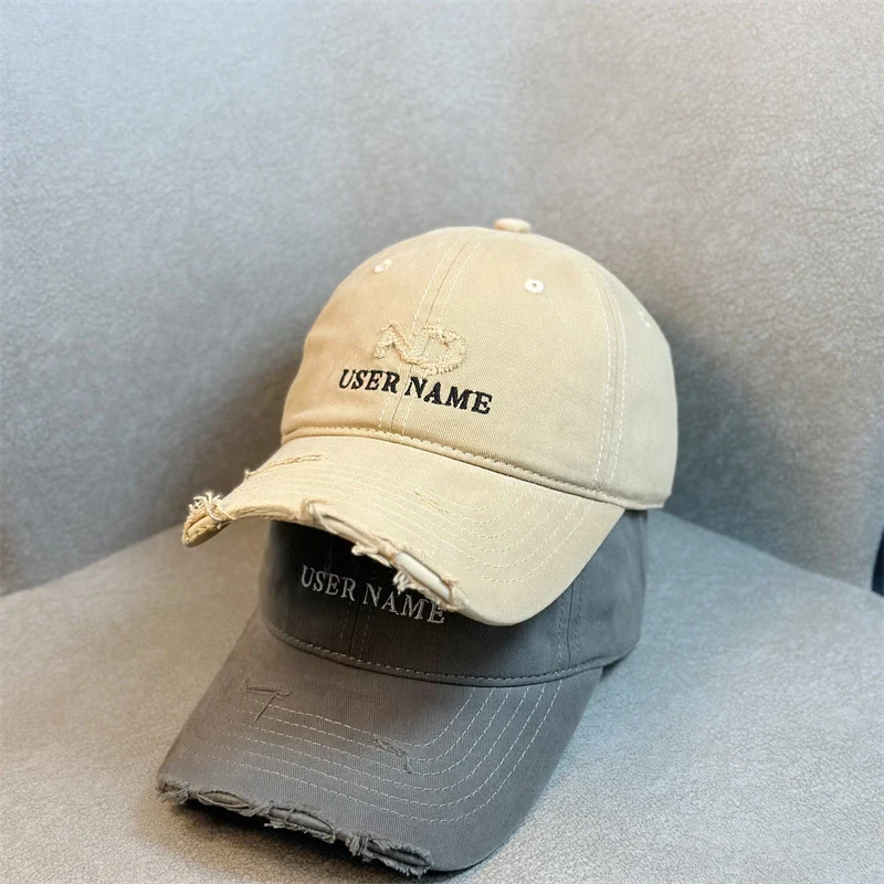 Damen Distressed Lässige Verstellbare Baseballkappe Skanto