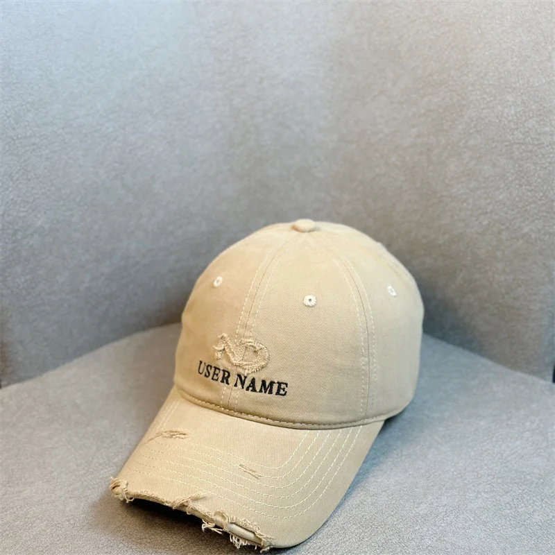 Damen Distressed Lässige Verstellbare Baseballkappe Skanto