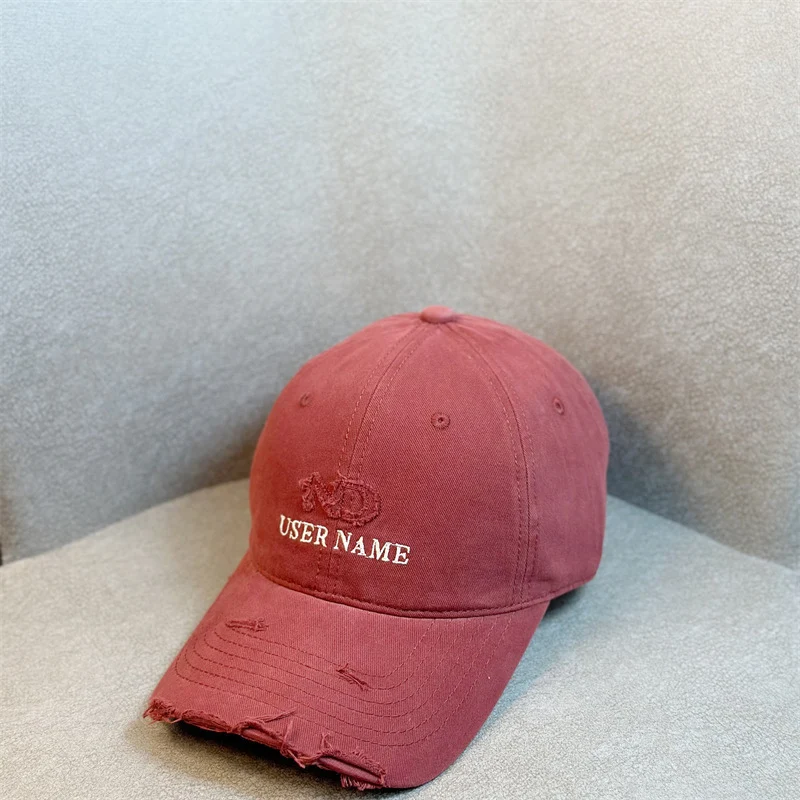 Damen Distressed Lässige Verstellbare Baseballkappe Skanto