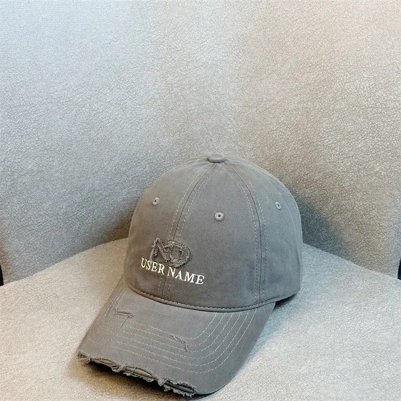 Damen Distressed Lässige Verstellbare Baseballkappe Skanto
