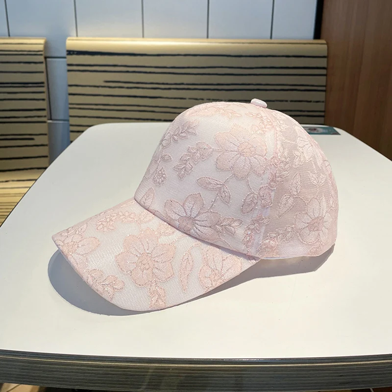 Damen Baseballkappe mit Blumenstickerei Skanto