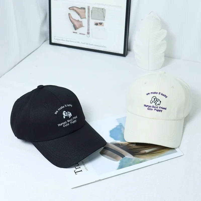 Damen-Baseballkappe mit Welpenmotiv und Stickerei Skanto