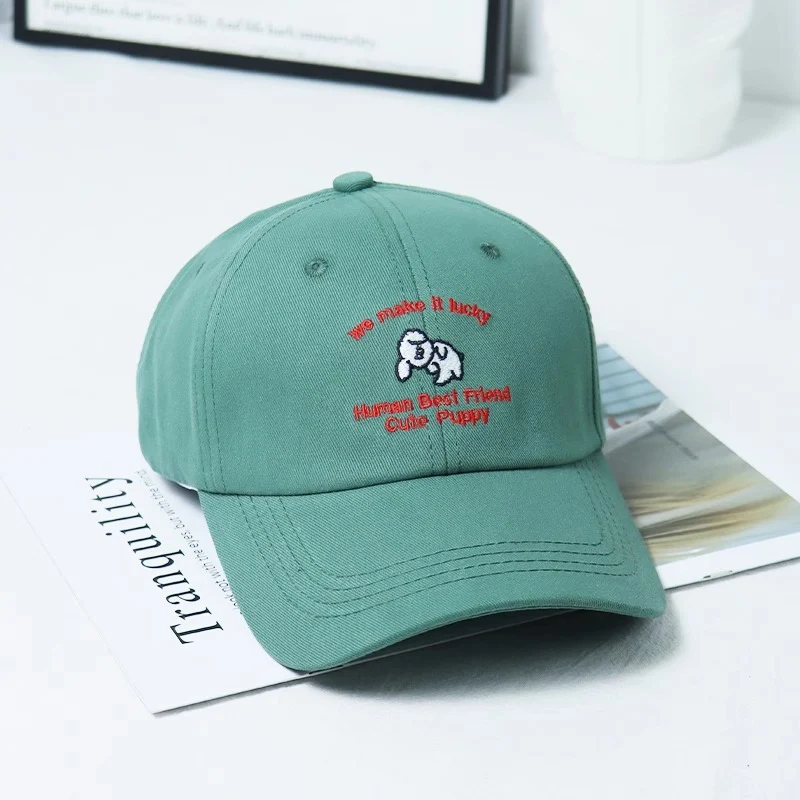 Damen-Baseballkappe mit Welpenmotiv und Stickerei Skanto