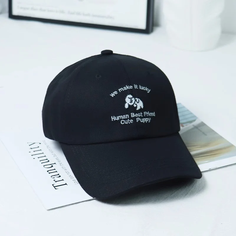 Damen-Baseballkappe mit Welpenmotiv und Stickerei Skanto