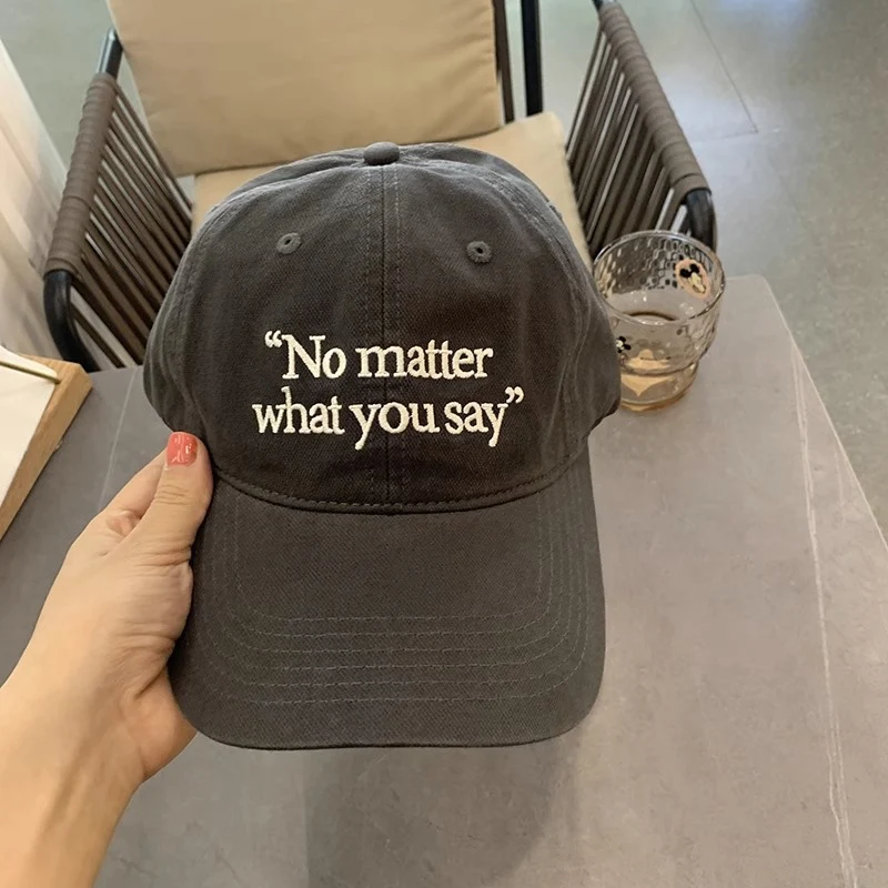 Bestickte Motivationsspruch-Baseballkappe für Damen Skanto