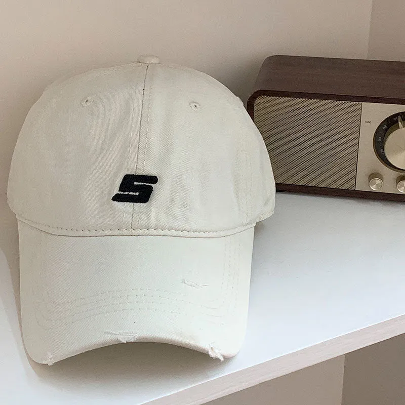 Herren Distressed Baumwoll-Baseballkappe verstellbar Skanto