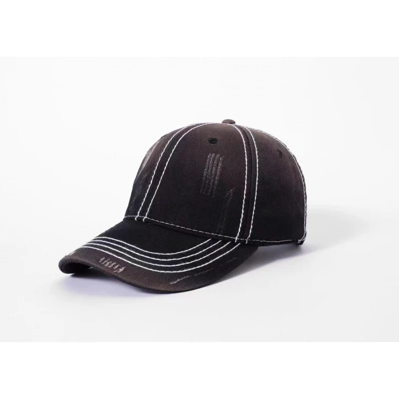 Herren Klassische Distressed Baumwoll-Baseballkappe Skanto