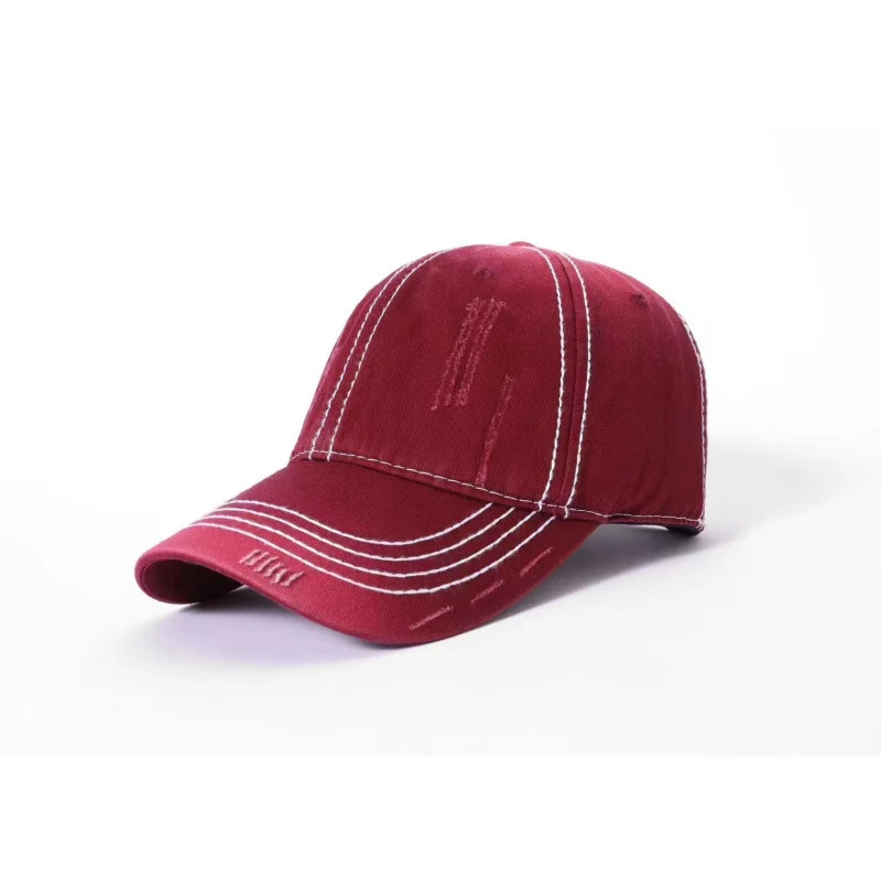 Herren Klassische Distressed Baumwoll-Baseballkappe Skanto