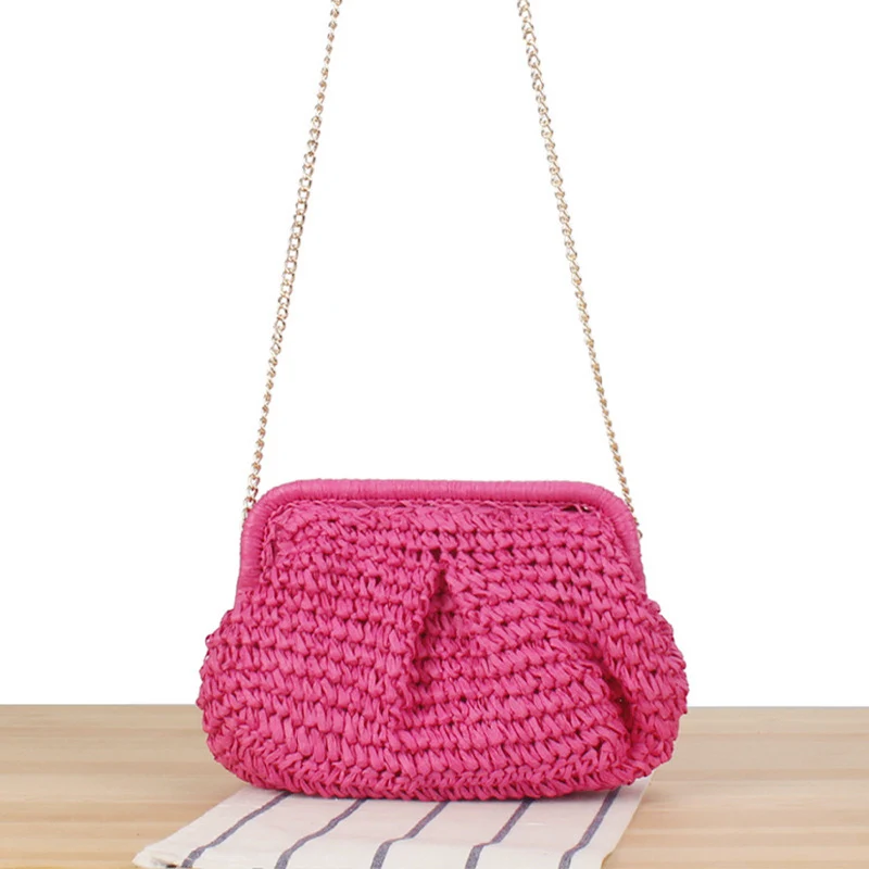 Handtasche mit elegantem Flechtdesign und hochwertiger Kettendekoration Skanto