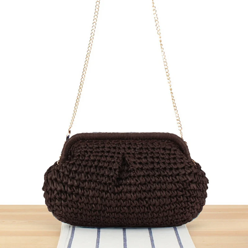 Handtasche mit elegantem Flechtdesign und hochwertiger Kettendekoration Skanto