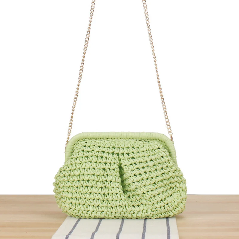 Handtasche mit elegantem Flechtdesign und hochwertiger Kettendekoration Skanto