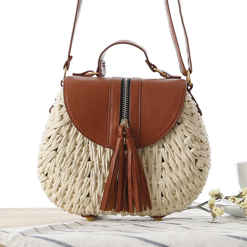 Handtasche mit einzigartigem Flechtdesign und eleganter Klappe Skanto