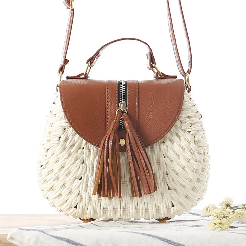Handtasche mit einzigartigem Flechtdesign und eleganter Klappe Skanto