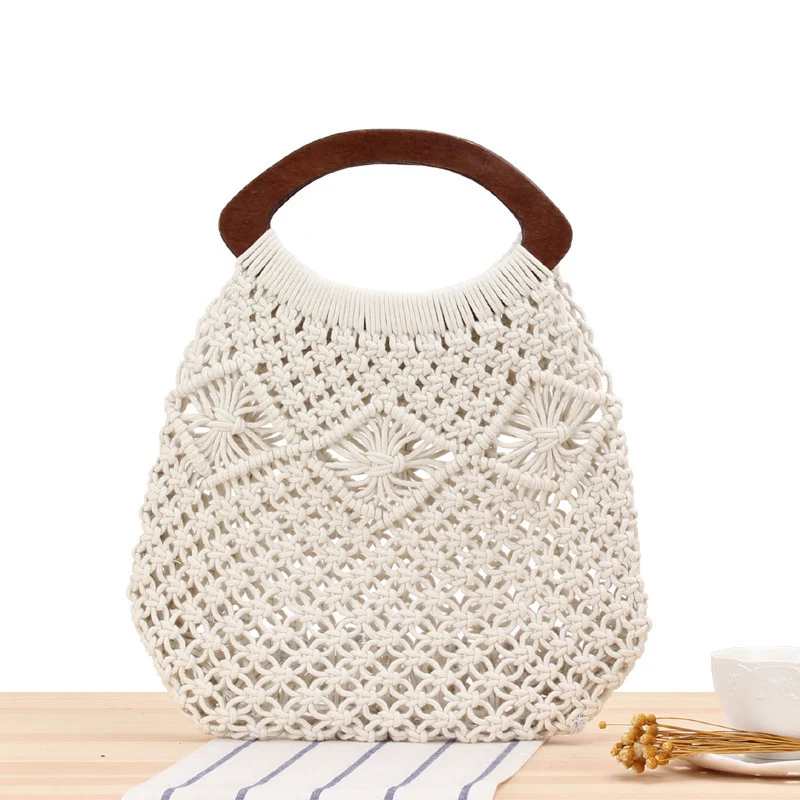 Handgemachte Makramee Strandtasche Skanto