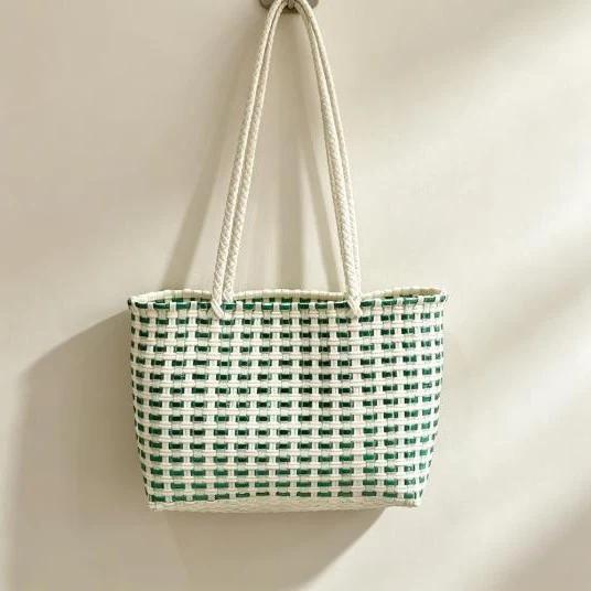 Handgewebte Einkaufs- und Strandtasche Skanto