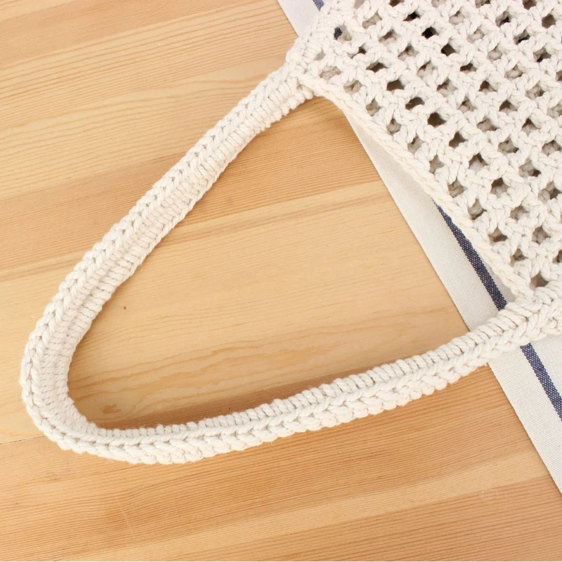 Moderne Makramee-Handtasche Skanto