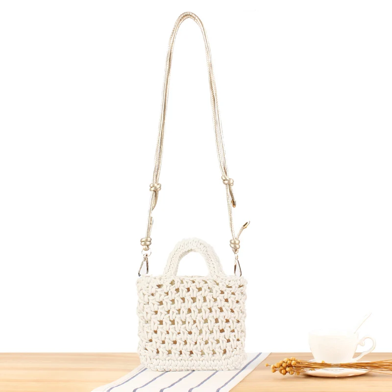 Handtasche im modernen Makramee-Design Skanto