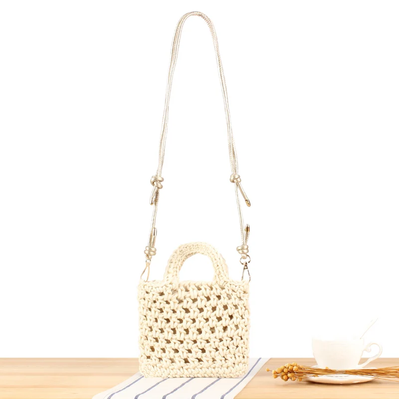 Handtasche im modernen Makramee-Design Skanto