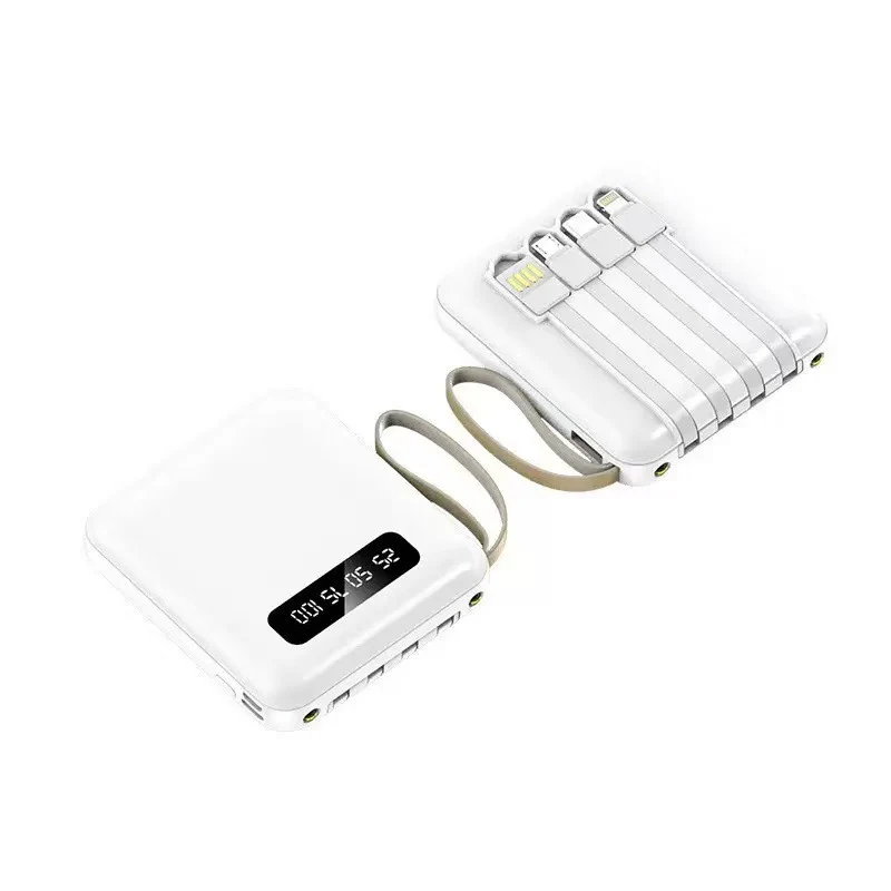 Multifunktionale Powerbank mit integriertem Kabel Skanto