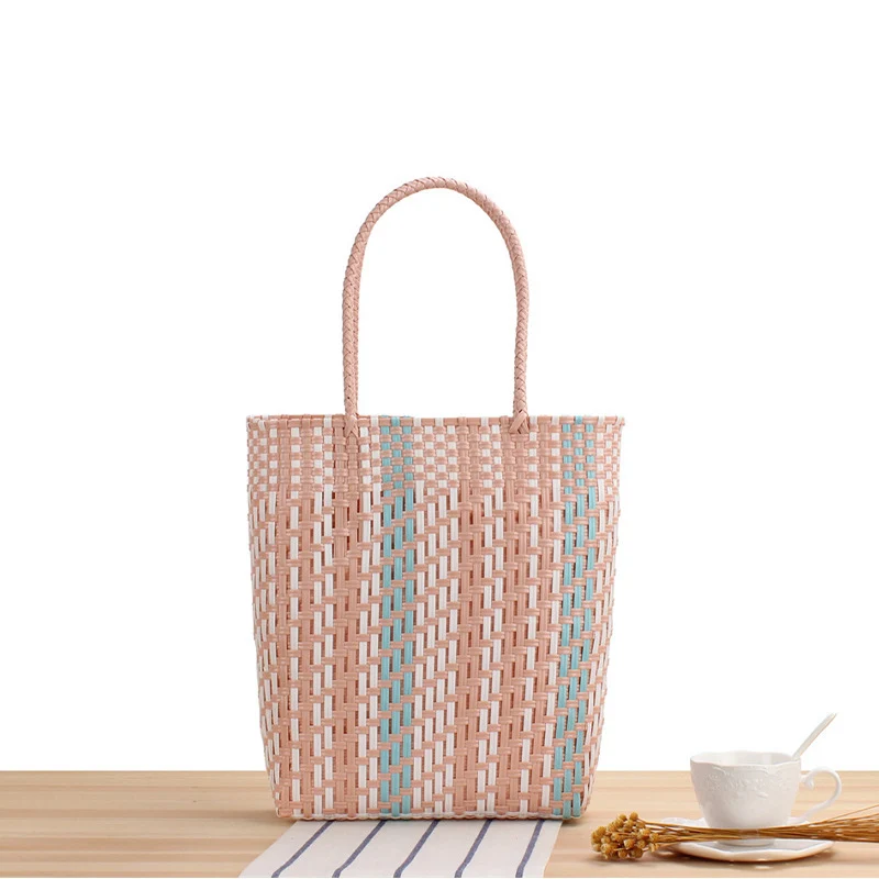 Gewebte Tragetasche mit geometrischem Design Skanto