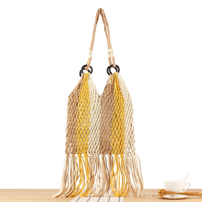 Elegante Makramee-Handtasche Skanto