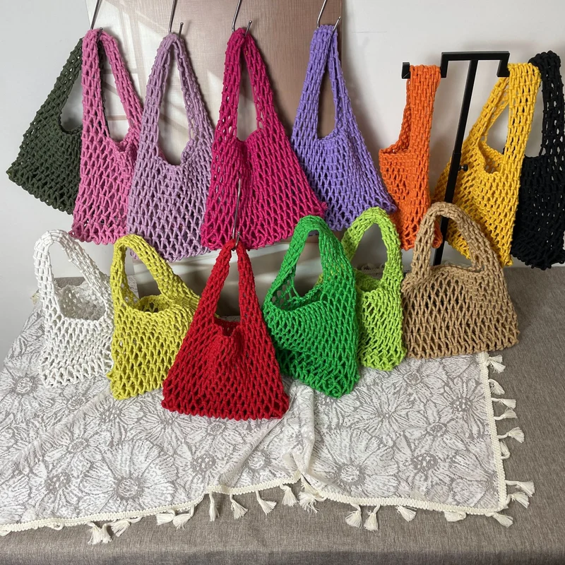 Handgeknüpfte Tragetasche im modernen Design Skanto