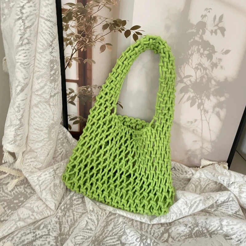 Handgeknüpfte Tragetasche im modernen Design Skanto