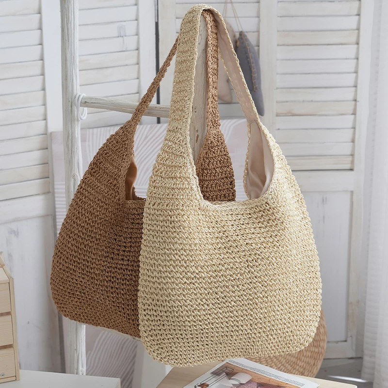 Handgefertigte Shopper-Tasche aus Naturmaterialien Skanto