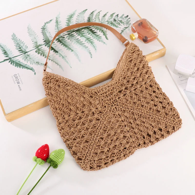 Handgefertigte Makramee-Schultertasche im stilvollen Design Skanto