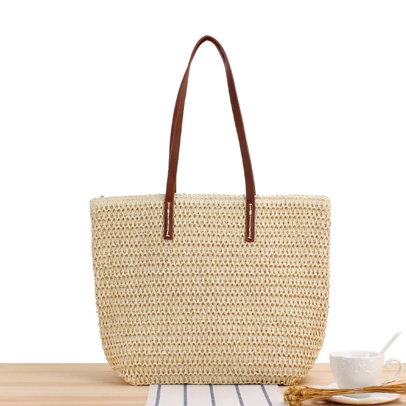 Stylische Strandtasche aus Naturmaterial Skanto