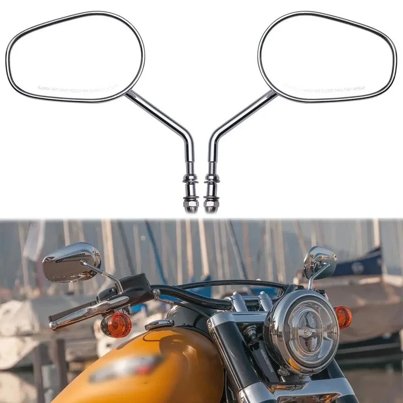 Verstellbare Motorrad-Seitenspiegel mit hochwertigem Chrom-Finish Skanto