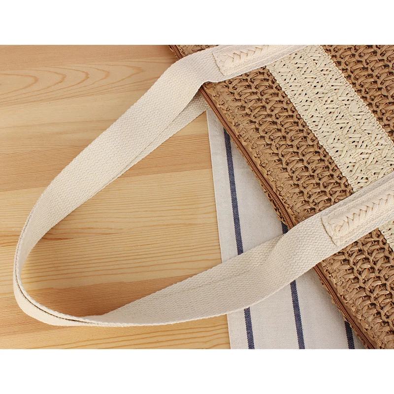 Geflochtene Strandtasche mit robusten Riemen Skanto