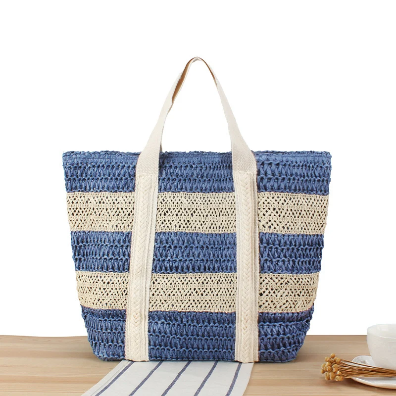 Geflochtene Strandtasche mit robusten Riemen Skanto
