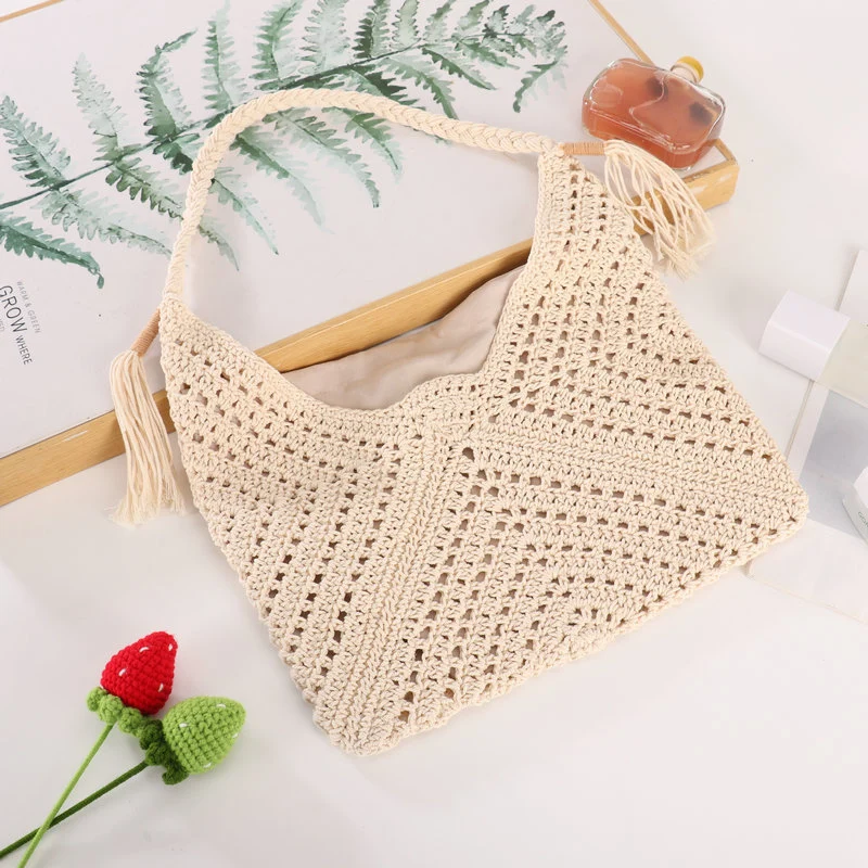 Handgefertigte Makramee-Tasche Skanto