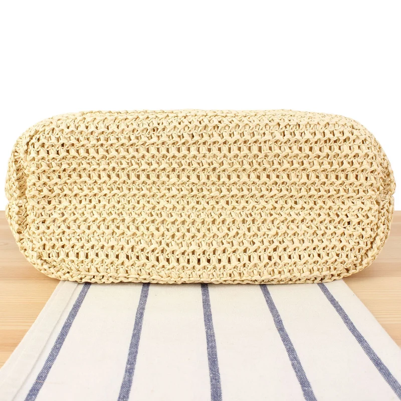Handtasche aus handgewebtem Naturmaterial mit eleganten Quastendetails Skanto