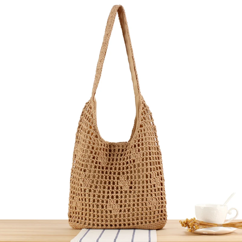 Handtasche aus handgewebtem Naturmaterial Skanto