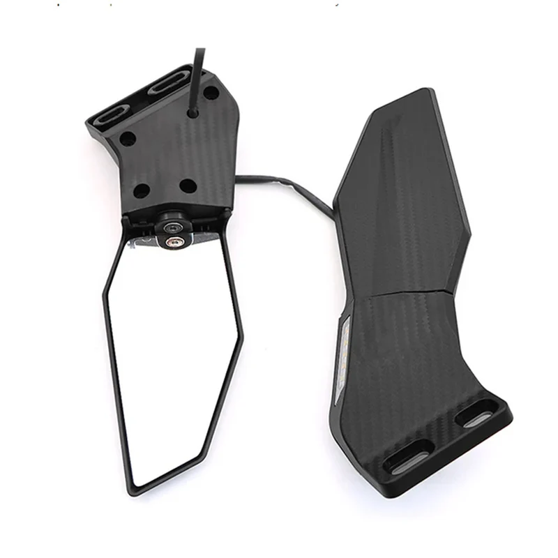 Motorradspiegel-Set mit integriertem LED-Blinker Skanto