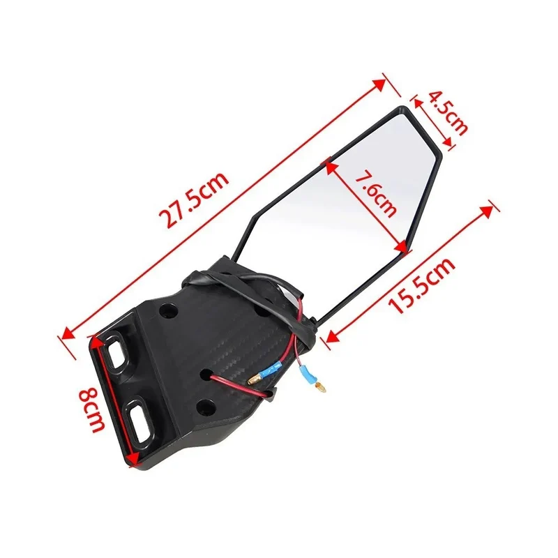 Motorradspiegel-Set mit integriertem LED-Blinker Skanto