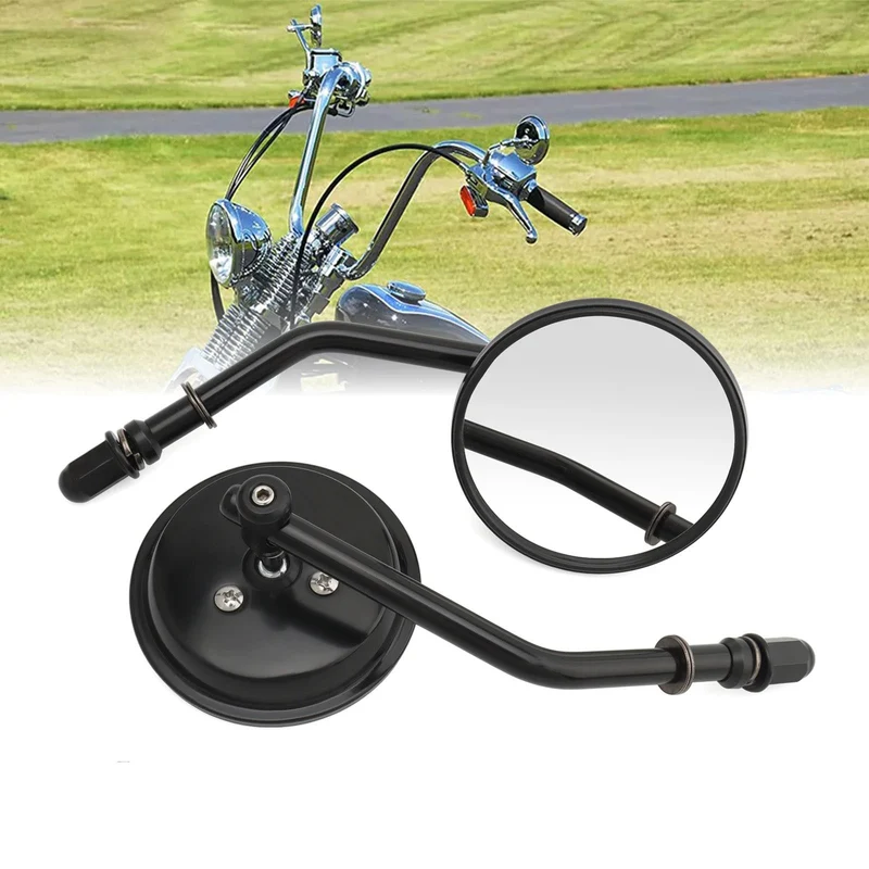 Motorradspiegel mit verstellbarem Arm und Lichteffekt Skanto