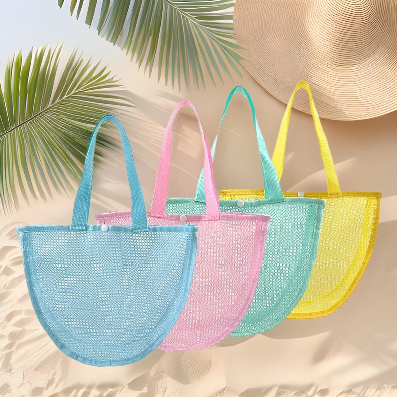 Robuste Netz-Strandtasche mit breiten Trägern Skanto